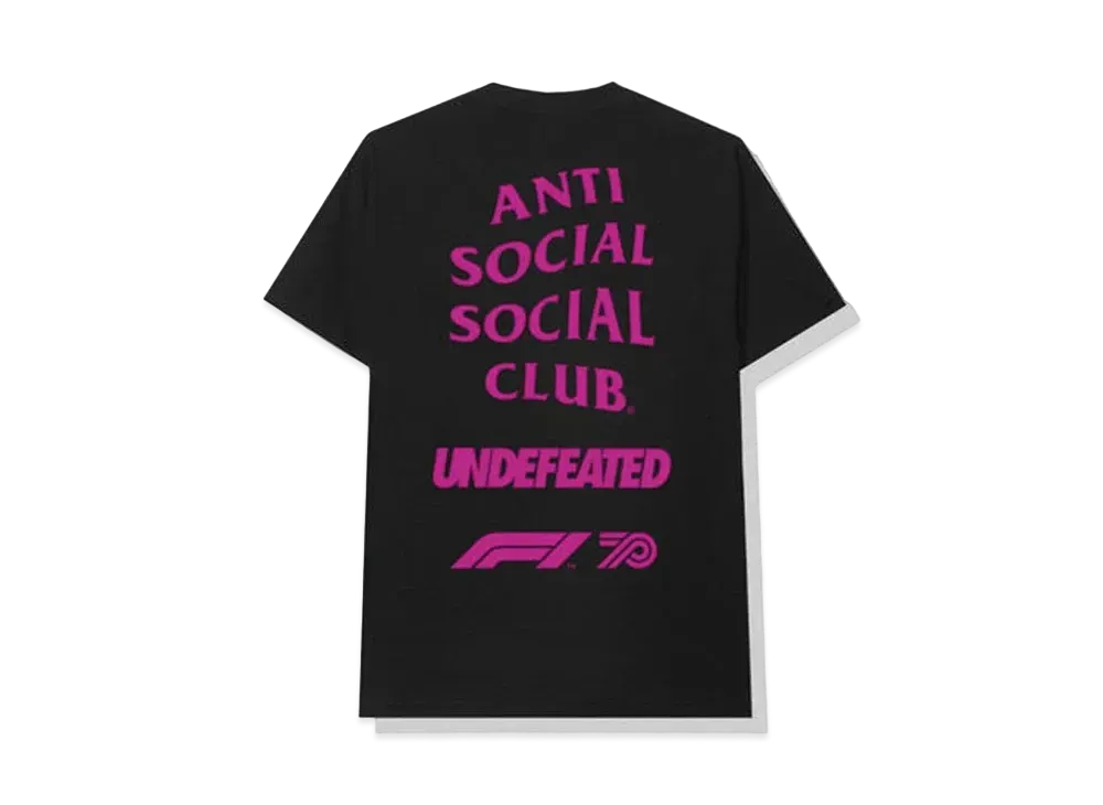 ANTI SOCIAL SOCIAL CLUB Undefeated x F1 Tee "Black" (SS20)