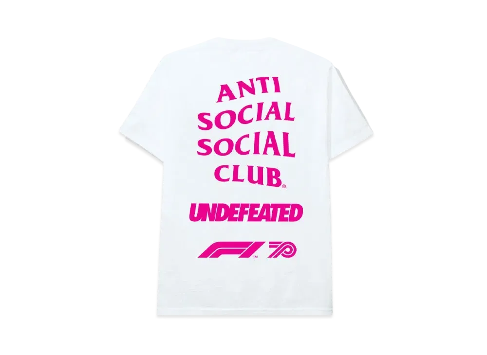 ANTI SOCIAL SOCIAL CLUB Undefeatedx F1 Tee "White" (SS20)