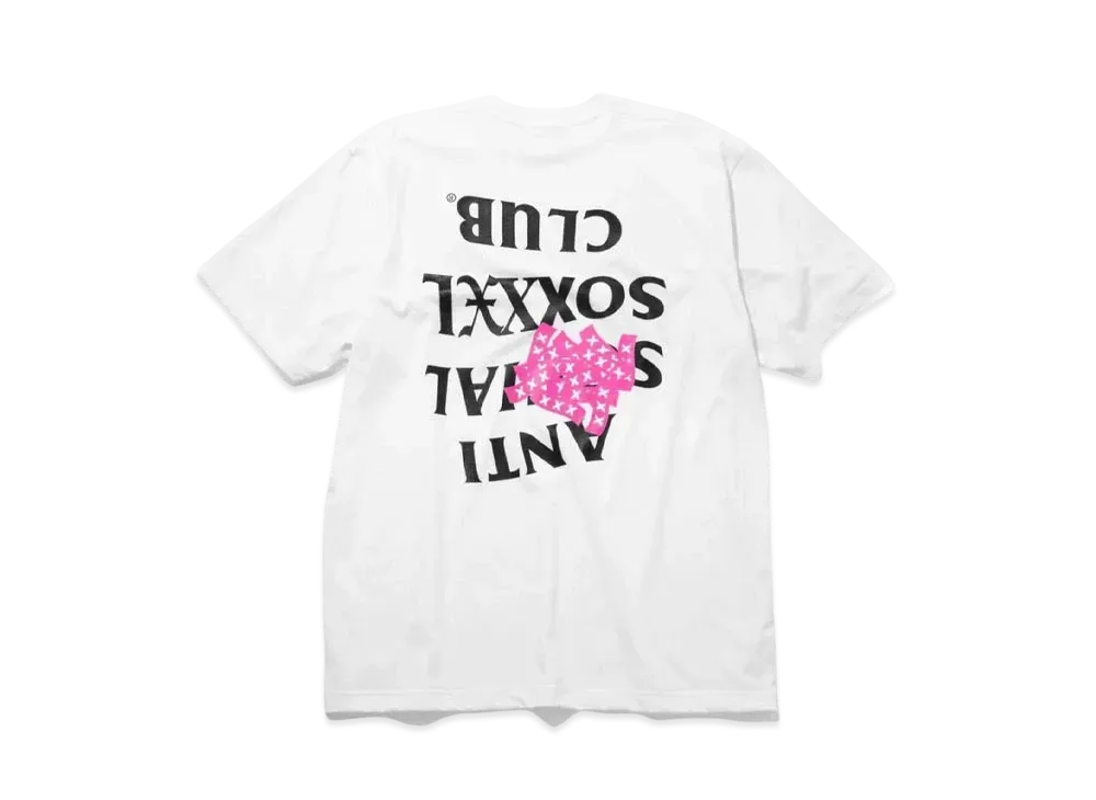 ANTI SOCIAL SOCIAL CLUB x GOD SELECTION XXX Pink - Tee "White" (SS21)