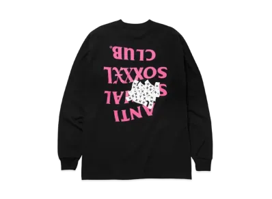 ANTI SOCIAL SOCIAL CLUB x GOD SELECTION XXX Pink - Long Sleeve tee "Black" (SS21)