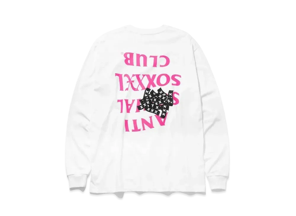 ANTI SOCIAL SOCIAL CLUB x GOD SELECTION XXX Pink - Long Sleeve tee "White" (SS21)