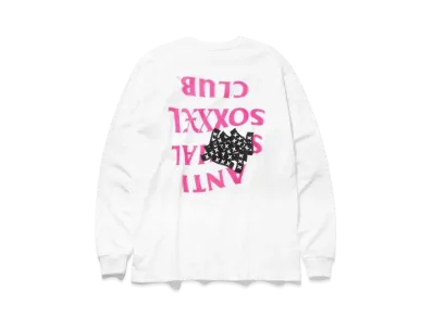 ANTI SOCIAL SOCIAL CLUB x GOD SELECTION XXX Pink - Long Sleeve tee "White" (SS21)
