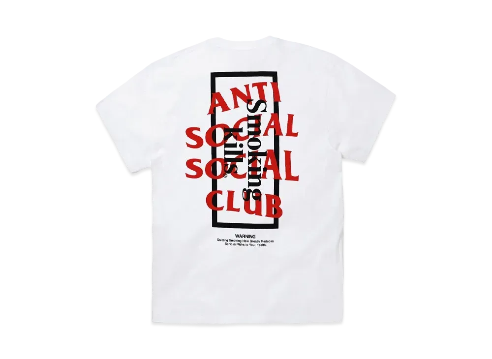 ANTI SOCIAL SOCIAL CLUB collaboration with #FR2 Smoking kills T-shirt "White"