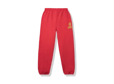 ANTI SOCIAL SOCIAL CLUB Dialtone Sweatpants "Red" (SS20)