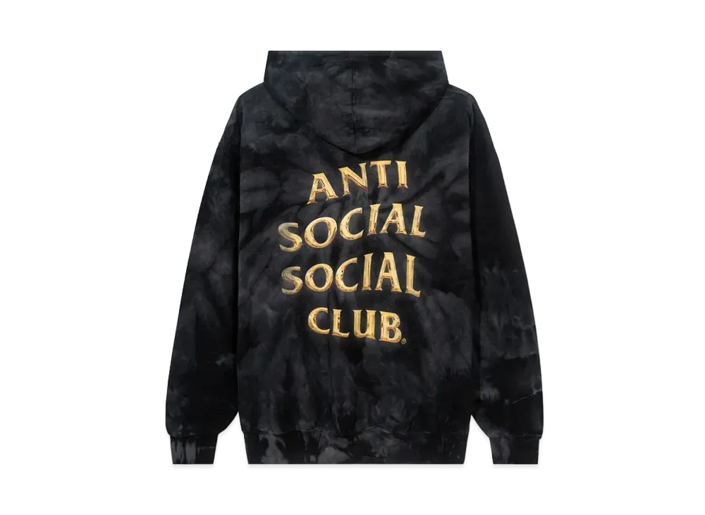 ANTI SOCIAL SOCIAL CLUB SS22 Effectionate Tie Dye Hoodie "Black"