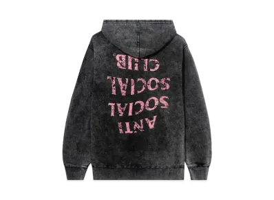 ANTI SOCIAL SOCIAL CLUB SS22 Fall Through The Cracks Washed Hoodie "Black"