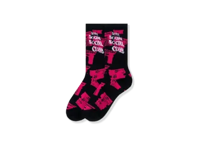 ANTI SOCIAL SOCIAL CLUB SS22 Collapse Socks "Black"