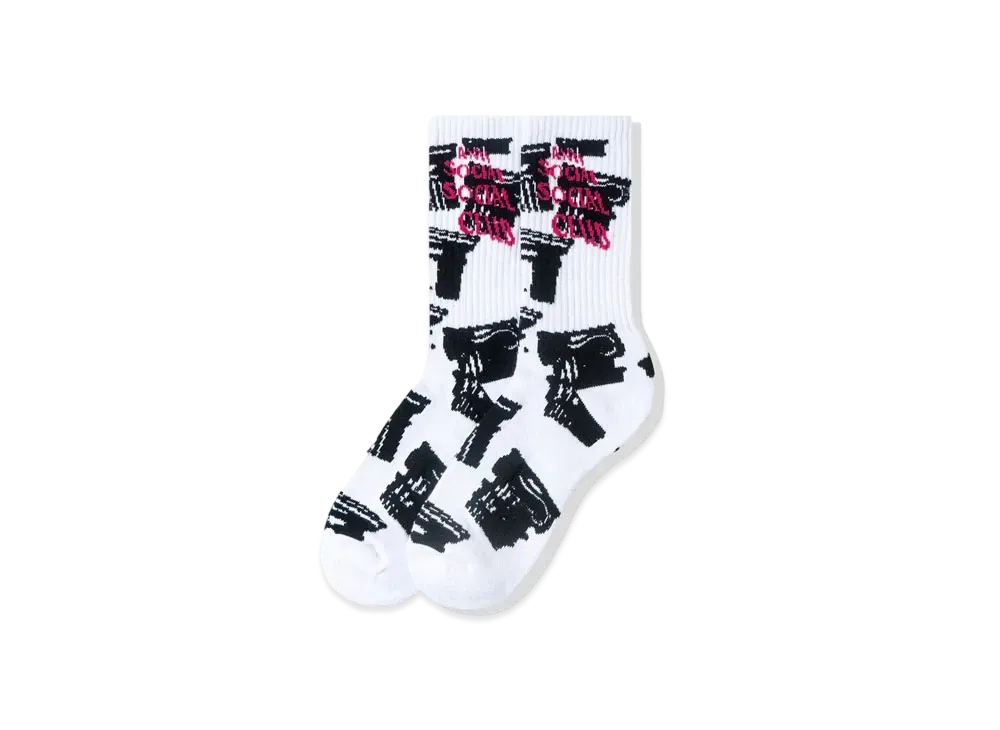ANTI SOCIAL SOCIAL CLUB SS22 Collapse Socks "White"
