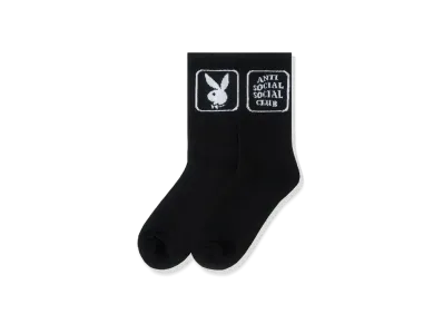 ANTI SOCIAL SOCIAL CLUB SS22 Playboy x ASSC Bunny Socks "Black"