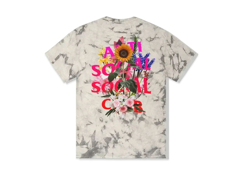ANTI SOCIAL SOCIAL CLUB FW22 Bouquet For The Old Days Tie Dye Tee "Black"