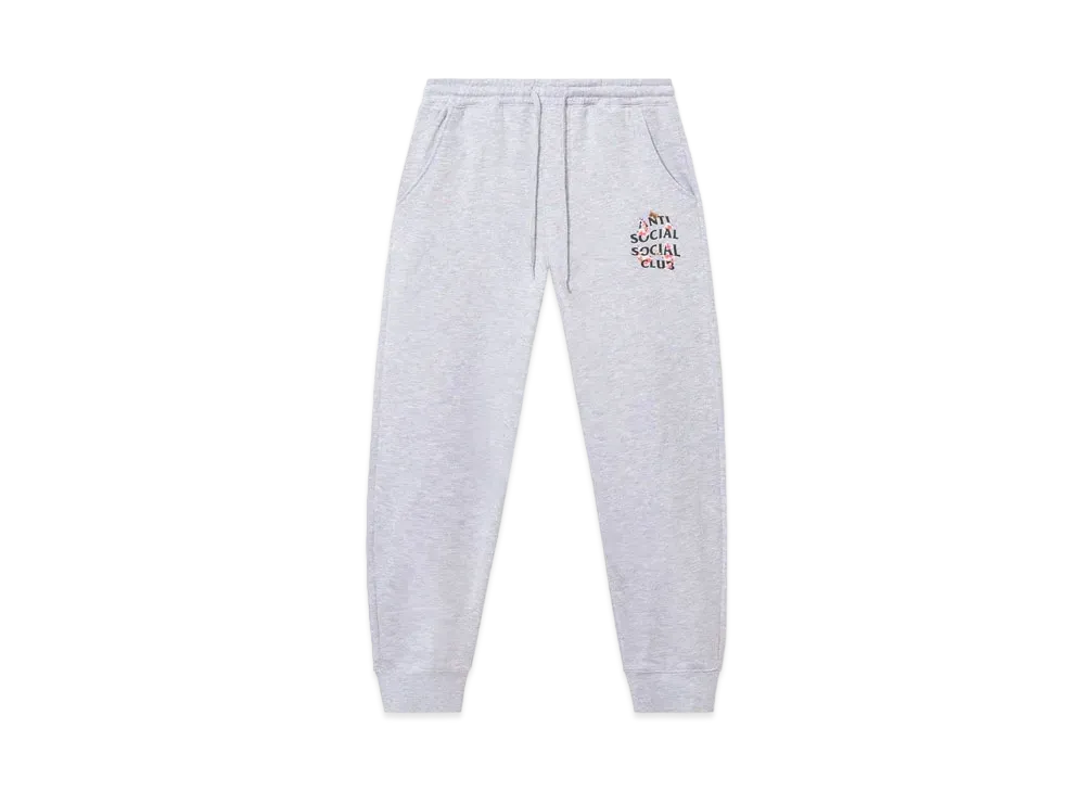 ANTI SOCIAL SOCIAL CLUB FW22 Kkoch Sweatpants "Heather Grey"