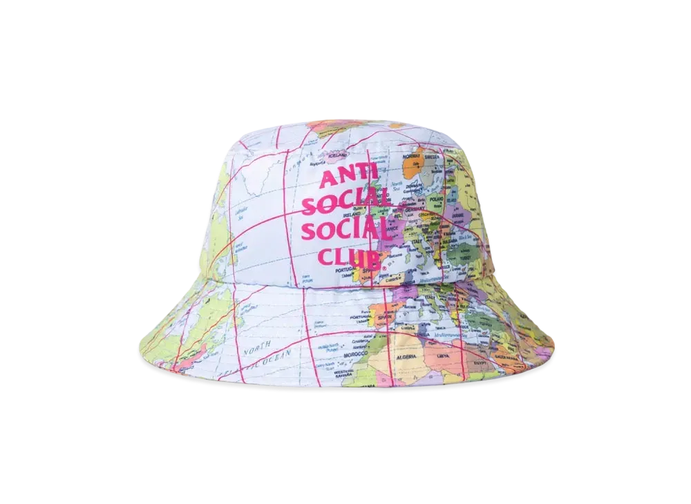 ANTI SOCIAL SOCIAL CLUB FW22 Current Location Bucket Cap "Multi"
