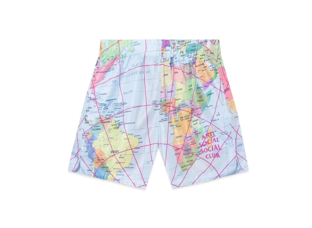 ANTI SOCIAL SOCIAL CLUB FW22 Current Location Swim Short "Multi"