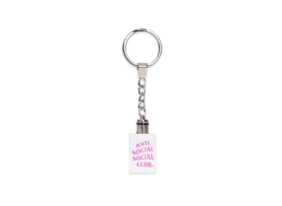ANTI SOCIAL SOCIAL CLUB FW22 Find My Way Led Keychain "White"