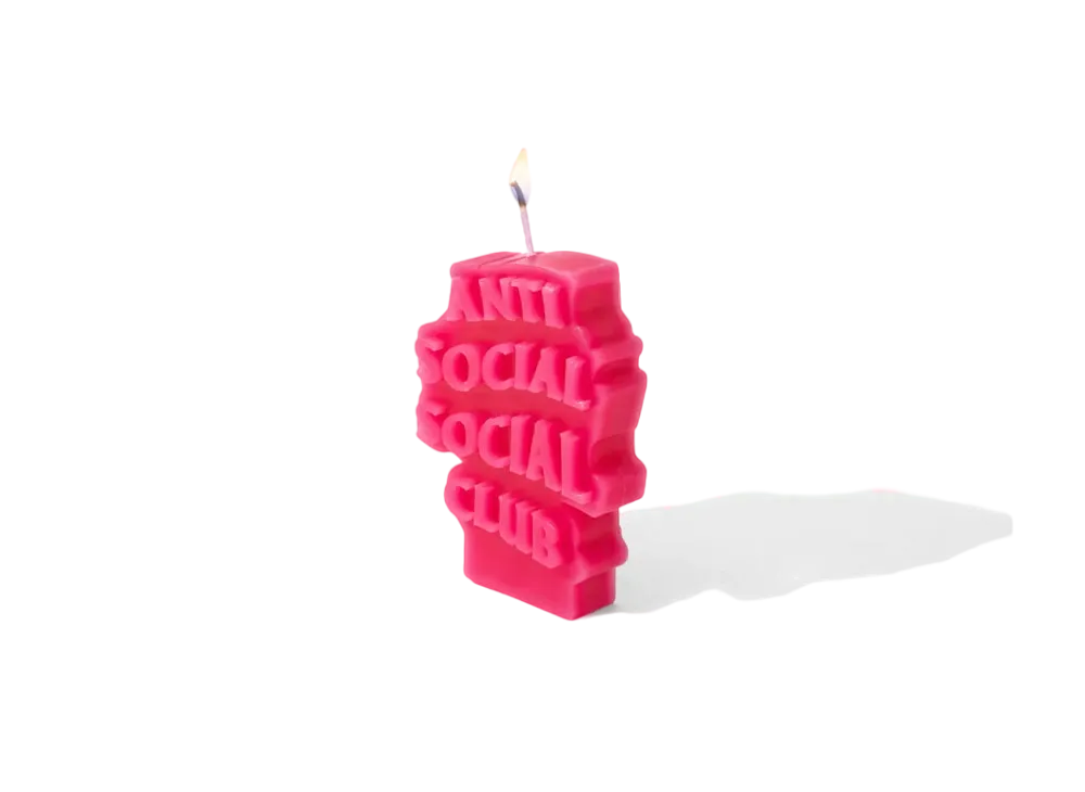 ANTI SOCIAL SOCIAL CLUB FW22 Dim Candle "Red"