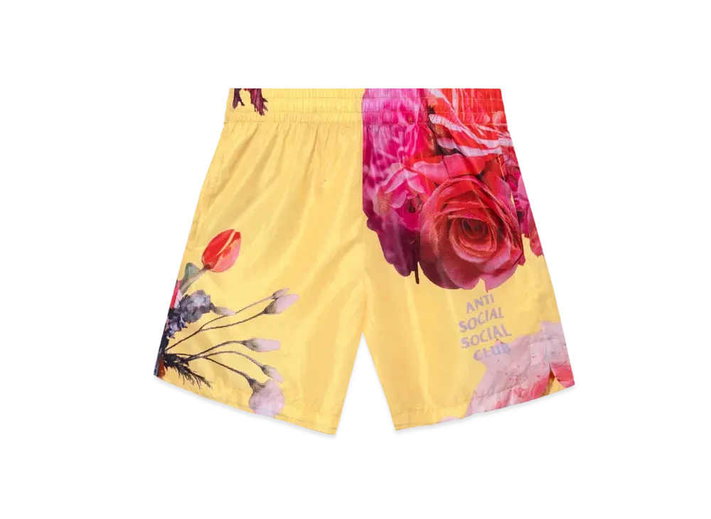 ANTI SOCIAL SOCIAL CLUB FW22 Water Bored Swim Shorts "Yellow"
