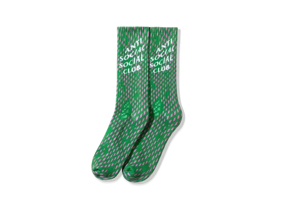 ANTI SOCIAL SOCIAL CLUB FW22 Tokyo 1997 Socks "Green"