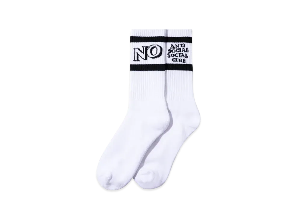 ANTI SOCIAL SOCIAL CLUB FW22 Y/N Socks "White"