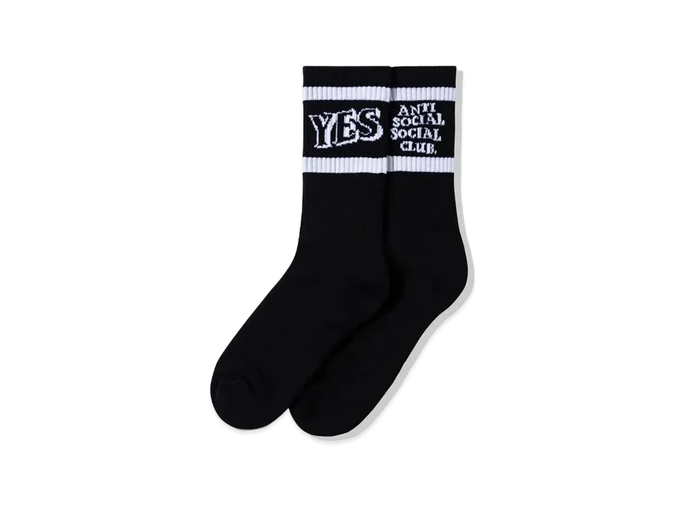 ANTI SOCIAL SOCIAL CLUB FW22 Y/N Socks "Black"