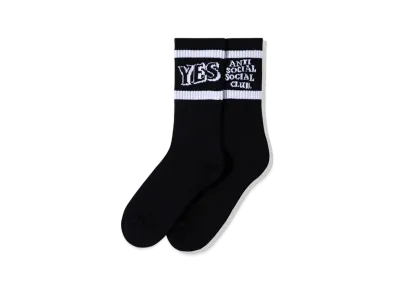 ANTI SOCIAL SOCIAL CLUB FW22 Y/N Socks "Black"