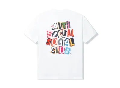 ANTI SOCIAL SOCIAL CLUB FW22 Torn Pages Of Our Story Tee "White"