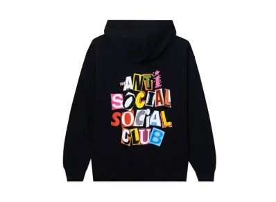 ANTI SOCIAL SOCIAL CLUB FW22 Torn Pages Of Our Story Zip Hoody "Black"