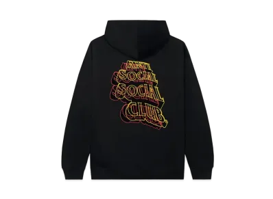 ANTI SOCIAL SOCIAL CLUB FW22 Neon Lights And A Lot Of Rain Hoody "Black"