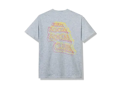 ANTI SOCIAL SOCIAL CLUB FW22 Neon Lights And A Lot Of Rain Tee "Heather Grey"