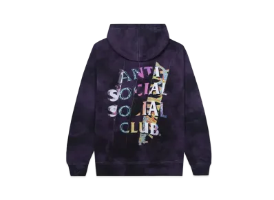 ANTI SOCIAL SOCIAL CLUB FA22 Dissociative Black/Purple Tie Dye Hoodie "Purple"