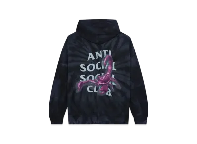 ANTI SOCIAL SOCIAL CLUB FA22 Moodsting Black Tie Dye Hoodie "Black"