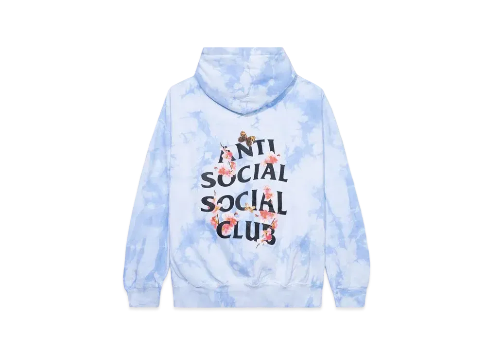 ANTI SOCIAL SOCIAL CLUB FA22 Kkotch Never Dies Blue Tie Dye Hoodie "Blue"