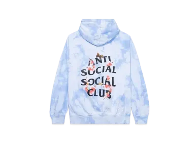 ANTI SOCIAL SOCIAL CLUB FA22 Kkotch Never Dies Blue Tie Dye Hoodie "Blue"
