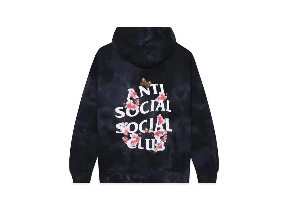 ANTI SOCIAL SOCIAL CLUB FA22 Kkotch Never Dies Black Tie Dye Hoodie "Black"