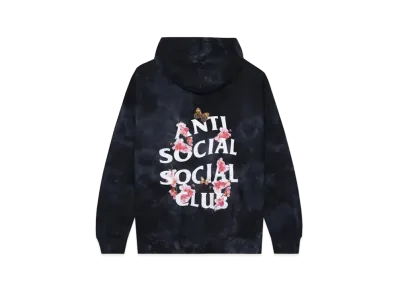 ANTI SOCIAL SOCIAL CLUB FA22 Kkotch Never Dies Black Tie Dye Hoodie "Black"