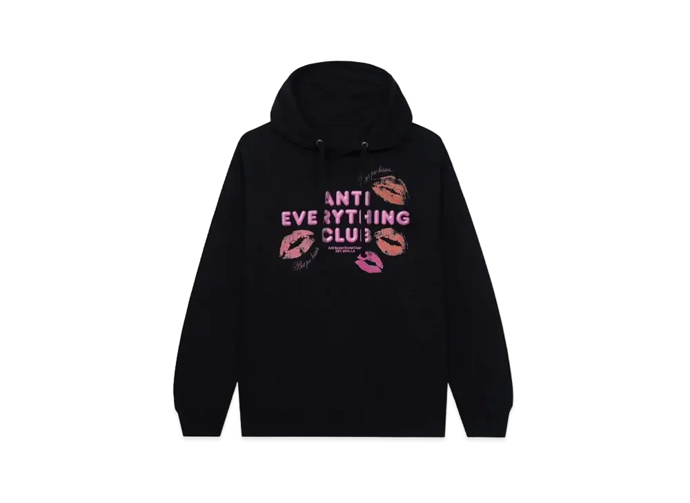 ANTI SOCIAL SOCIAL CLUB FA22 Anti Everything Club <3 Black Hoodie "Black"