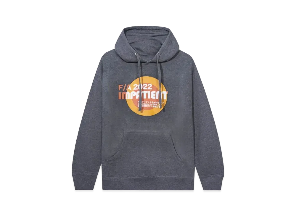 ANTI SOCIAL SOCIAL CLUB FA22 Impatient Heather Grey Hoodie "Heather Grey"