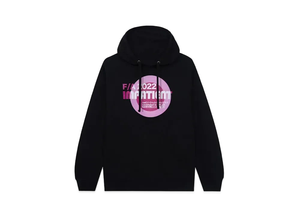 ANTI SOCIAL SOCIAL CLUB FA22 Impatient Black Hoodie "Black"