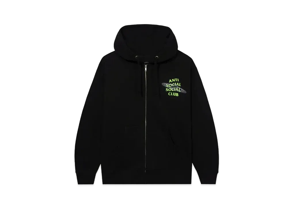 ANTI SOCIAL SOCIAL CLUB FA22 The Shape Of Things Black Zip Hoodie "Black"