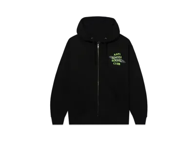 ANTI SOCIAL SOCIAL CLUB FA22 The Shape Of Things Black Zip Hoodie "Black"