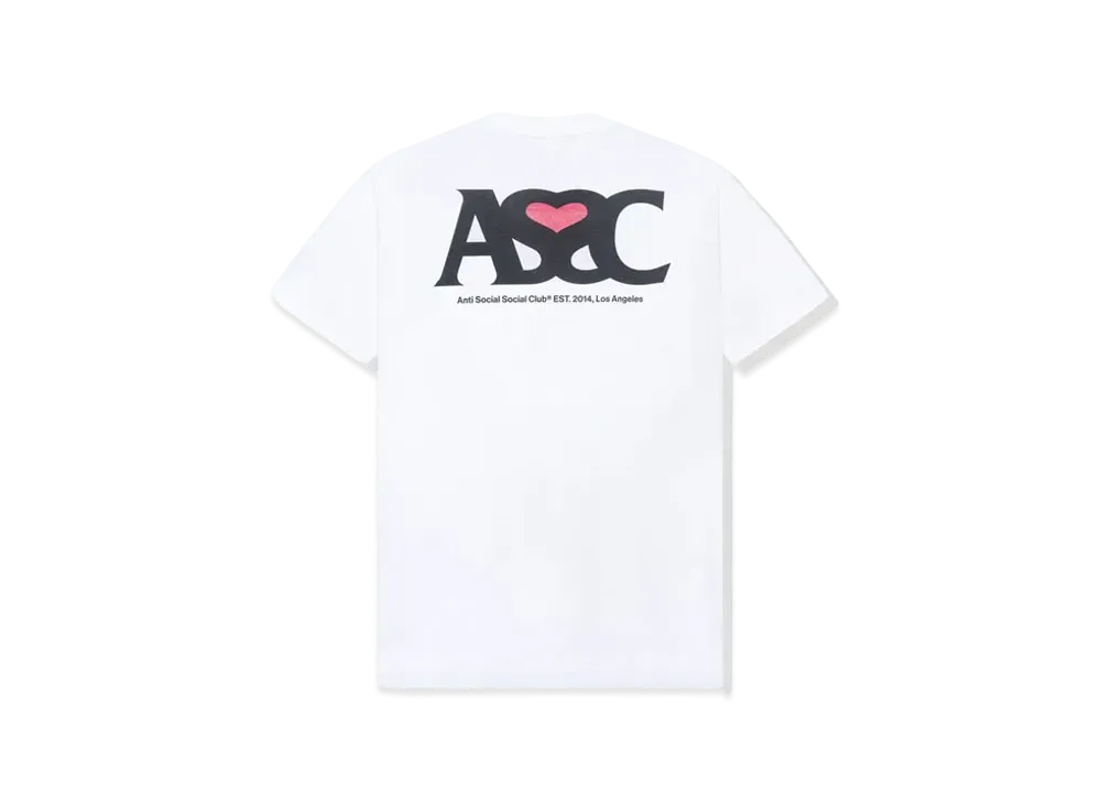 ANTI SOCIAL SOCIAL CLUB FA22 Negative Space White Tee "White"