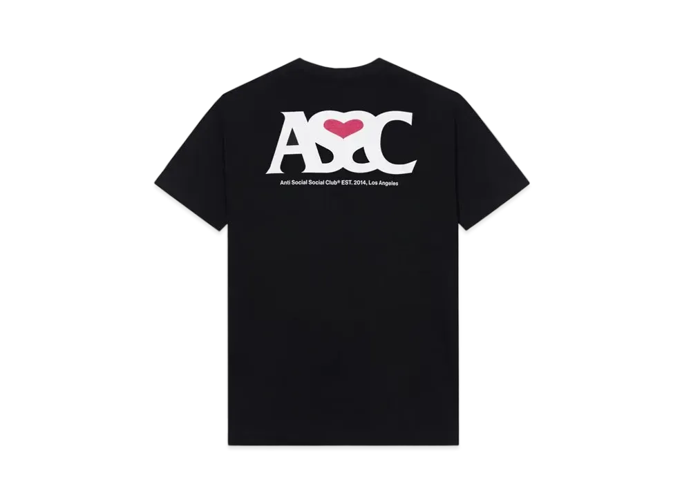 ANTI SOCIAL SOCIAL CLUB FA22 Negative Space Heather Black Tee "Heather Black"