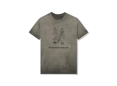 ANTI SOCIAL SOCIAL CLUB FA22 Dying On The Gram Sand Mineral Wash Tee "Sand"