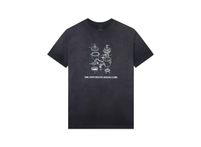 ANTI SOCIAL SOCIAL CLUB FA22 Dying On The Gram Black Mineral Wash Tee "Black"