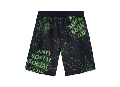 ANTI SOCIAL SOCIAL CLUB FA22 Crawling In The Dark Black Terry Fleece Shorts "Black"