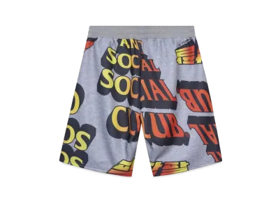 ANTI SOCIAL SOCIAL CLUB FA22 Whisped Grey Terry Fleece Shorts "Grey"