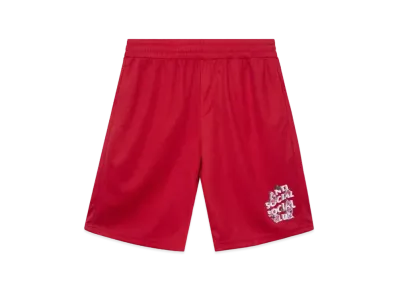 ANTI SOCIAL SOCIAL CLUB FA22 Drama Club Red Mesh Shorts "Red"