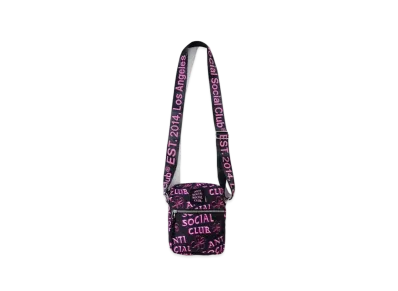 ANTI SOCIAL SOCIAL CLUB FA22 Coral Crush Black Side Bag "Black"