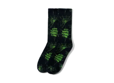 ANTI SOCIAL SOCIAL CLUB FA22 Crawling In The Dark Black Socks "Black"