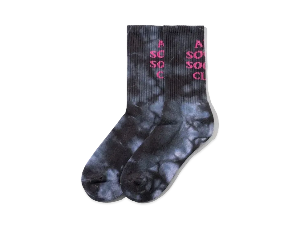 ANTI SOCIAL SOCIAL CLUB FA22 Call My Bluff Black Tie Dye Socks "Black"