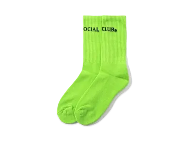 ANTI SOCIAL SOCIAL CLUB FA22 Catchphrase Green Socks "Green"